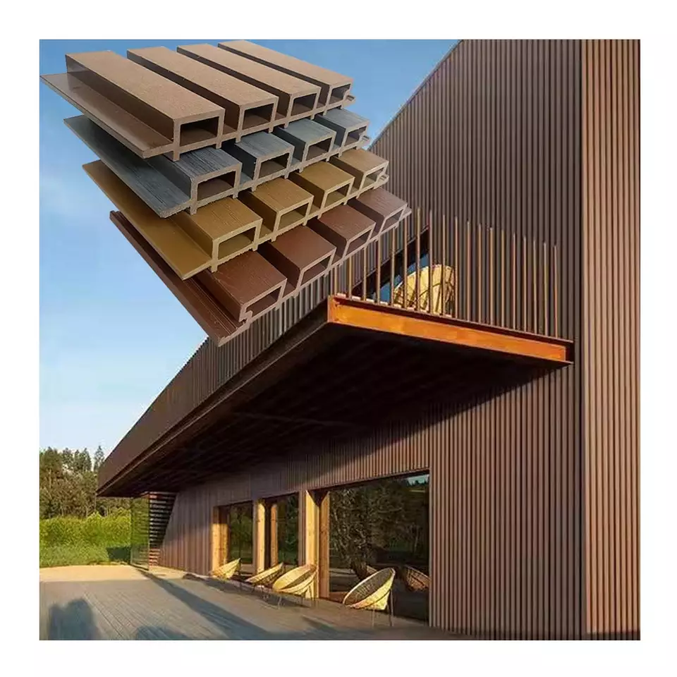 Wpc Outdoor Wood Plastic Composite Wall Panel Wpc Cladding External Wall Cladding