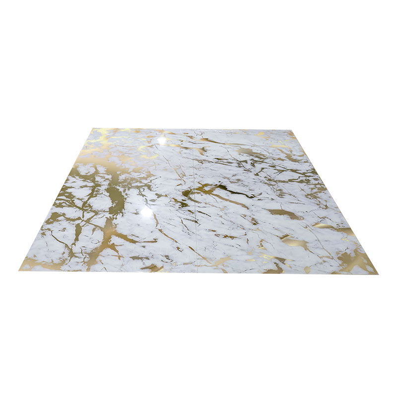 UV Coated Marble Sheet Pvc Kitchen Cabinets High Gloss Marbl Pvc Shower Wall Panel for Decor