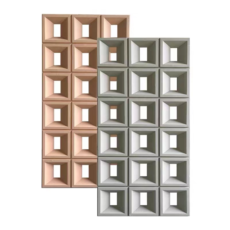 Pu Wall Panel Rock Hollow Brick Polyurethane Hollow Veneer Breez Block Pu Stone Panel Wall Artificial Rock Wall Slab